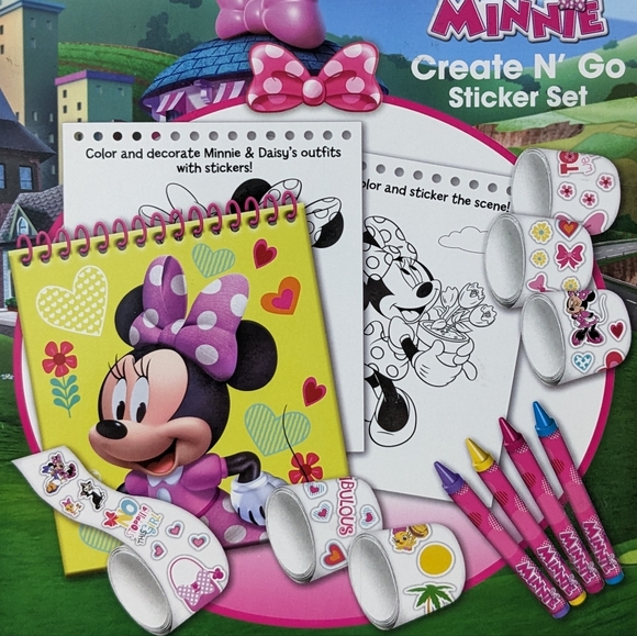 Disney Junior Minnie Mouse Create N' Go Sticker Set, Kids Activity Set - Picture 4 of 4